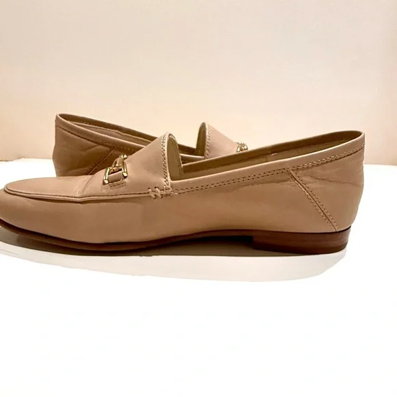 Sam Edelman Beige Loraine Loafers with Gold Accent Size 6 Women’s - Picture 5 of 10